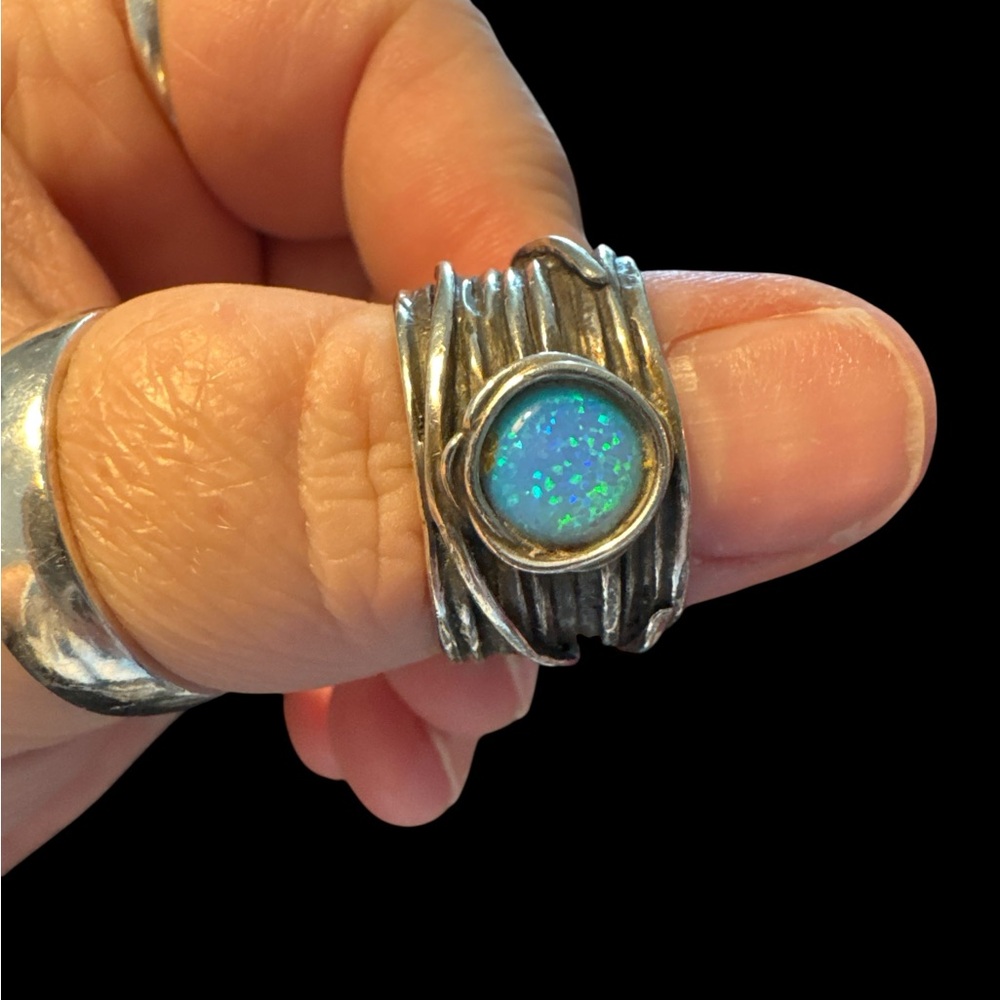 Sterling Silver Opal Ring
